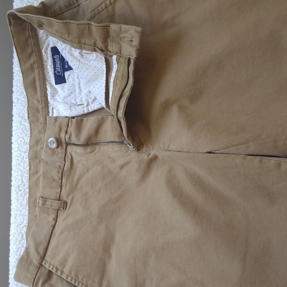 Roundtree & Yorke Casuals Cotton Blend Khaki/Chino Pants 36-32 - Picture 11 of 13